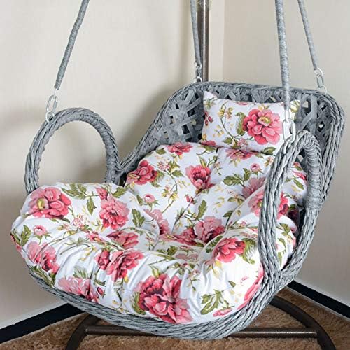 DULPLAY Hanging Swing Chair,For Indoor Outdoor Home Patio Deck Garden Reading Leisure Non-slip Seat Cushioning-L 100x85cm(39x33inch)