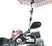 Patriotic Umbrella Holder Assembly J215 Sun and Rain Protection for many scooters, power chairs, walkers & wheelchairs