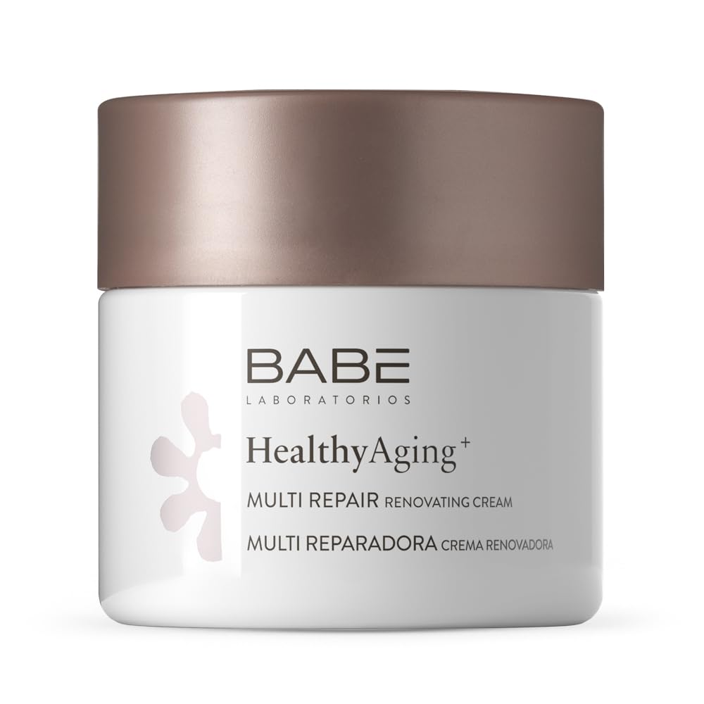 Laboratorios Babé - Multi | HealthyAging+ | Renewing Moisturizing Night Face Cream 50ml | Nourishing | Regenerating | Young Look | Collagen | Sensitive Skin | Anti-Wrinkle
