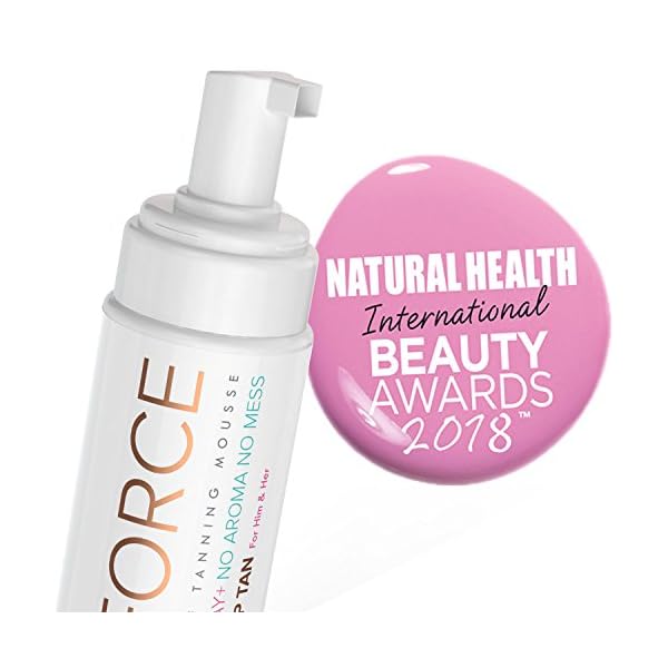 AWARD-WINNING-BEST-Fake-Tan-250ml-Self-TAN-FORCE-Skinny-Tan-Natural-Look-Face-Tan-and-Body-Self-Bake-Tan-Invisible-Tanning-Foam-TanForce-Mousse-Developing-Sands-Australian-Dark-Brown-St-Gold-Bronzer NYK1 TanForce Fake Tan Mousse (250ml) AWARD WINNING Self Tan Natural Look Gradual Tan Self Tanning Lotion For Face And…