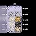 Supla 10 Styles Earring Back Clips Bullet Shape Earring Backs Butterfly Metal Rubber Plastic Secure Earring Backs for Safety, 1040 Pieces