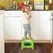 Acko Green 11 Inches Non Slip Folding Step Stool for Kids and Adults with Handle, Holds up to 250 LBS