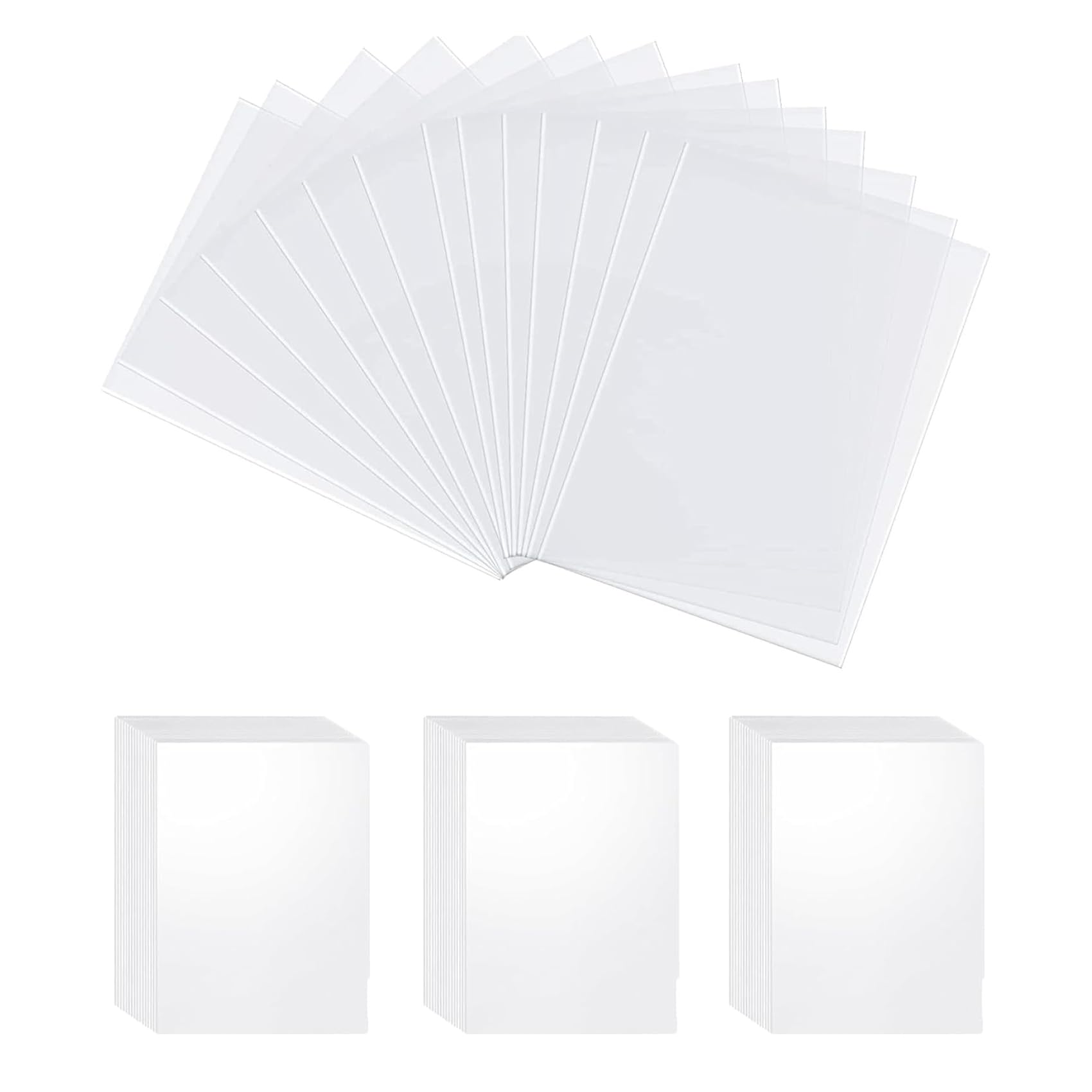 Neoreser Penny Sleeves, 300 Pcs Trading Card Sleeves, Ultra-Clear Card Protector for Game Cards, Trading Card - 2.5" X 3.5"