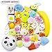 Squishies Toy Kawaii Squishy 20 Pcs Set Scented Slow Rising Party Gift EDC Stress Reliever Random Jumbo Medium Mini With Phone Straps Cake/Panda/Bread/Buns/Donuts For Adults and Kids Prime By Ombrace