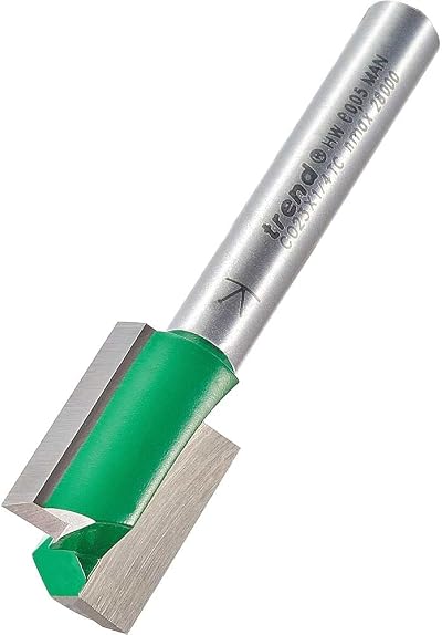 Trend Trend CraftPro Straight Two Flute Router Cutter 1/4 Inch Shank 14.3mm
