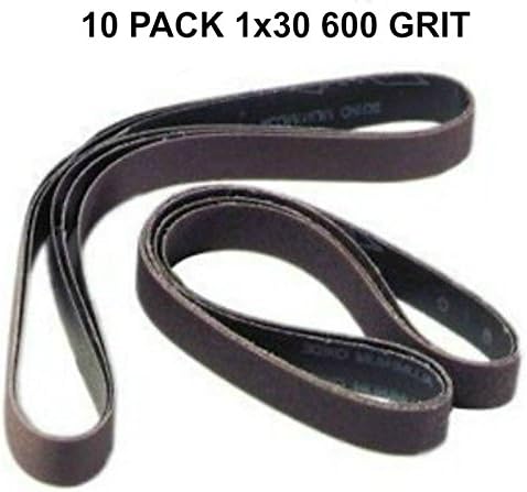 1"x30" (25mm x 762mm) - 600 Grit 10 Pack - Silicon Carbide Sanding Belts - Pro Sharpening Supplies