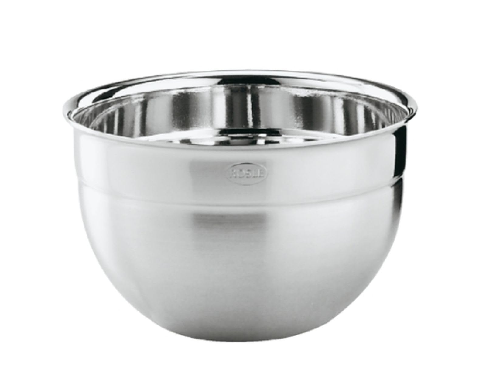 RÖSLE High Bowl, Elegant Stainless Steel Mixing Bowl, 20cm Diameter x 7.5cm Deep, 0.2L Capacity, Silver-Coloured