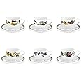 Portmeirion Botanic Garden - Espresso Cup & Saucer - Set of 6