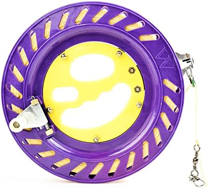 ZANBO Outdoor 20cm Diameter Flying Kite Wheel with 350m String Kite Reel Flyting Tools(20cm diameter Kite Wheel with 350m Line) (PURPLE)
