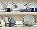 Corelle 16 Piece Old Town Blue Livingware Dinnerware Set, White