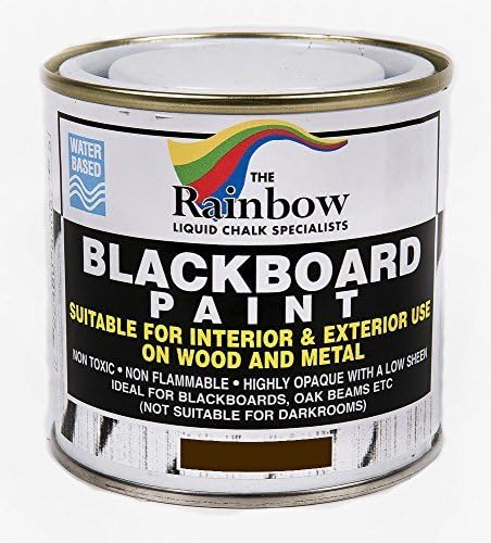 Brown Chalkboard Blackboard Paint - 250ml Ideal to use with Liquid Chalk and Dry Chalk Sticks by Rainbow Chalk Ltd