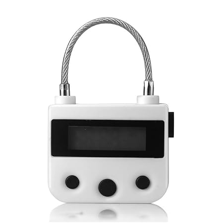 Zeitschloss mit Zeitschaltuhr, multifunktionale Flüssigkristall-Zeitsperre Alternative Küchenbehälter, USB-Aufladung, elektro