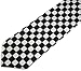 Punk Checkeres Pattern Tie Black/White