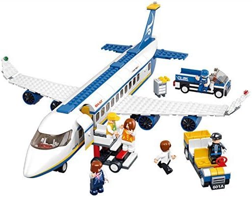 DIY Airbus Transport Plane Airplane Construction Building Blocks Bricks Figure Assembly Toy Set for Kids