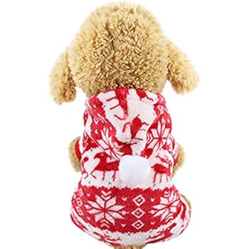  Topbigger 2020 New Pet Clothes Christmas Puppy