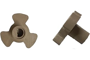 PCTC 2 Pcs 0.59" Microwave Turntable Coupler, Microwave Oven Turntable Roller Guide Support with"D" Port, (Shaft Length:0.59" / 16mm)