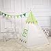 Kids Teepee Children Play Tent Children's Foldable Play House Tipi Wigwam Kids Room Decor for Indoor Outdoor Use Photo Prop Pictured