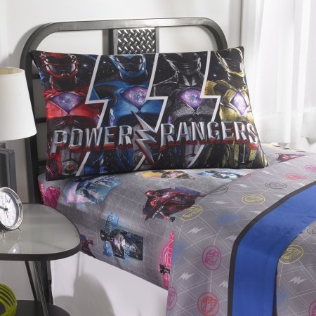 Unique, Soft and Cool Power Rangers  Band Together  Bedding Sheet Set, Black/Grey/Multicolor, Full Unique, Soft and Cool Power Rangers  Band Together  Bedding Sheet Set, Black/Grey/Multicolor, Full
