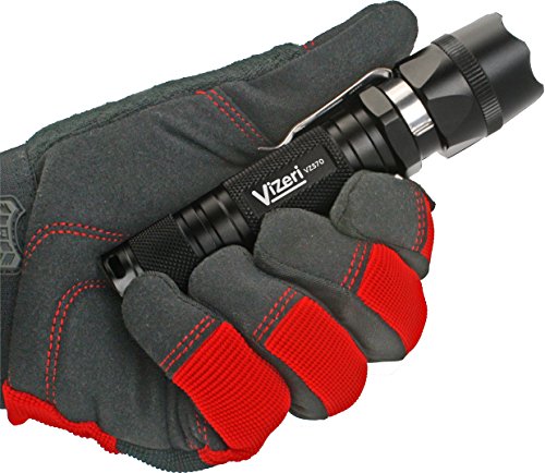 Vizeri LED CREE High-Lumen Tactical Flashlight, Military Quality,
