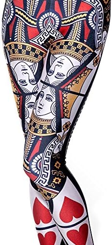 Sheoutfit Women's Hot Queen of Hearts Leggings Pants Free Size Color22