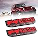 2 Pcs 75 Year 1941 Anniversary Metal Emblem Badge for Jeep Wrangler CHEROKEE Red & Black