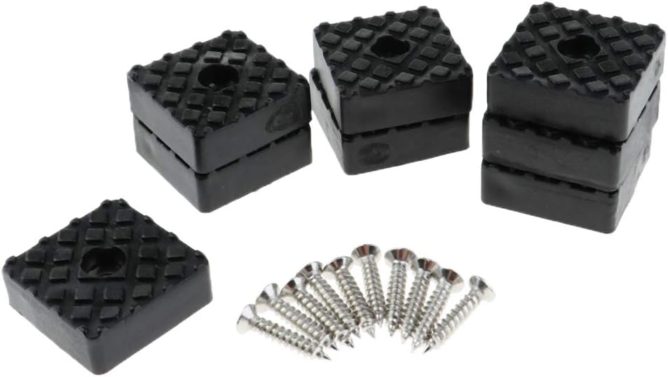 8er 30x30mm Möbel Stuhl Kappen Gummifüße Gummifuß Bodenschutz, Größe