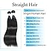 MORICA Hair 8A Brazilian Virgin Straight Hair 2 Bundles Human Hair Weave Extensions Unprocessed(8 8,Natural Color)