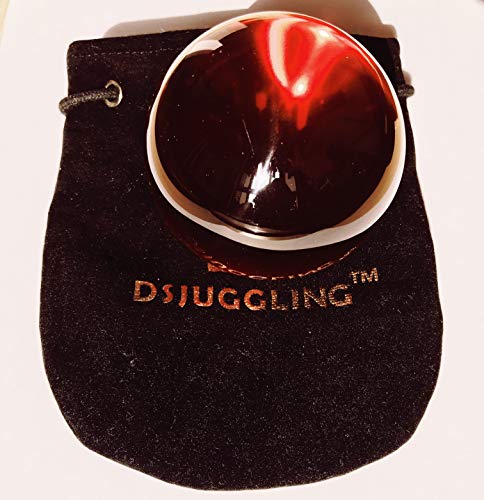 DSJUGGLING Ruby Red Acrylic Contact Juggling Ball - 76mm (3 Inches) Packed with Protective Bag