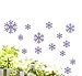 Ussore Wall Sticker Frozen Snow Flakes Vinyl Art Wall Quote Decal Sticker Removable For Kids Home Living Room House Bedroom Bathroom Kitchen Office Home Decoration (purple)