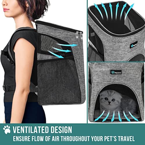 PetAmi Premium Pet Carrier Backpack for Small Cats and Dogs
