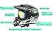 Myheartgoon Motocross Helmet Dirtbike Racing Helmet New Bright Black Five Star