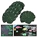 Uxcell 5-Piece Foam Aquarium Floating Lotus Leaf Decor, 3.9-Inch, Green
