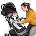 Summer Infant 3Dpac CS+ Compact Fold Stroller, Black - Compact Car Seat Adaptable Baby Stroller - Lightweight Stroller with Convenient One-Hand Fold, Reclining Seat and Extra-Large Canopy