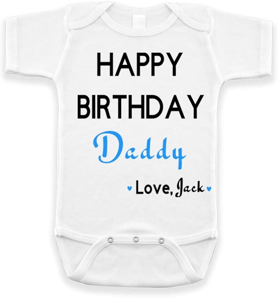 happy birthday daddy shirt for baby