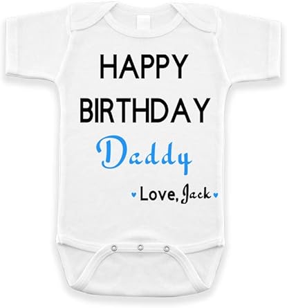 happy birthday dad baby clothing