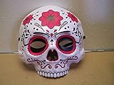 Dia de los Muertos Day of the Dead Sugar Skull Halloween Mask - Red