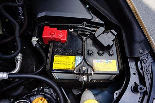 Amazon バッテリーマイナス端子カバー 1点セット スバル専用 マットブラックタイプ むき出しのマイナス端子を被せるだけでしっかりカバー C エンジンパーツ 車 バイク