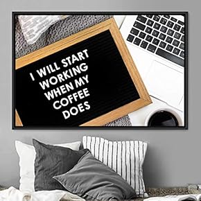 signwin Framed Canvas Wall Art Pressed Quotes 3D...