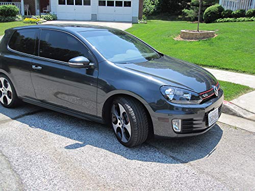 GMG Motorsports NO Holes License Plate Bracket Kit for The VW MKVI Models (MK6 2010-14 GTI, Golf R & 2010 Jetta SW) No Drill Tow Hook License Plate Mount