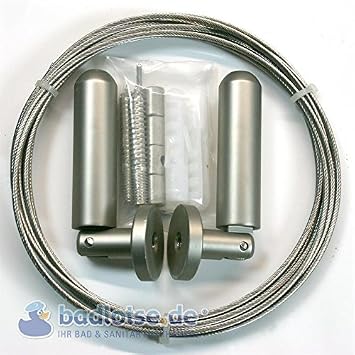 Seilsystem 3 M Seilspann Garnitur Dusch Vorhang Befestigung Wasche