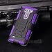 Cocomii Robot Belt Clip Holster LG G Vista Case, Slim Thin Matte Kickstand Swivel Belt Clip Holster Reinforced Drop Protection Fashion Phone Case Bumper Cover Compatible with LG G Vista (Purple)