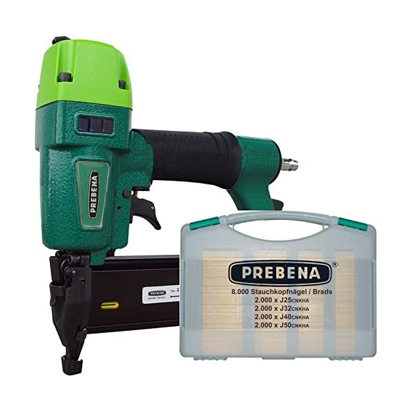 PREBENA Druckluftnagler 2XR-J50 Kombi-Set incl. StauchkopfnÃ¤gel