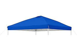 SCOMANAGE Replacement Cover Compatible with Ozark Trail 10x10 Instant Pop Up Canopy Tent, Canopy Cover ONLY,(Blue)