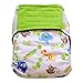 6-pack Bundle Charcoal Bamboo All-in-one AIO Cloth Diapers (Unisex Prints)