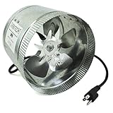 VenTech VT DF-8 DF8 Duct Fan, 420 CFM, 8"