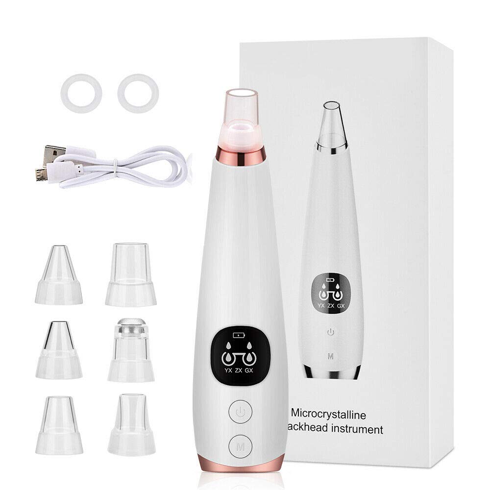 Blackhead Remover Vacuum - FEITA Electric Blackhead Removal Cleaner Acne Comedone Extractor Tool with 6 Multi-Functional Probe - Rechargeable, for Women and Men