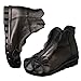 Mordenmiss Women's Handmade Flower Shoes Retro Leather Ankle Booties with Back Zipper Black 2 39