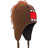 Domo - Unisex-adult Domo - Big Face Mohawk Peruvian Knit Hat Red