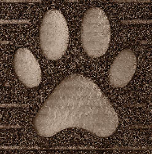 GRIP MASTER Durable All-Natural Rubber Doormats, 35x23, Waterproof Boot Scraper Mats, Heavy Duty Indoor Outdoor Large Size Door Mat for Winter Snow, Low-Profile Easy Clean, Brown Must Love Dogs