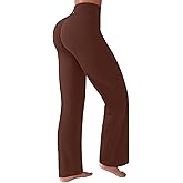 BRXL Wide Leg Gym Pants for Women Straight Pants Leggings Tummy Control Butt Lifting Workout Leggings